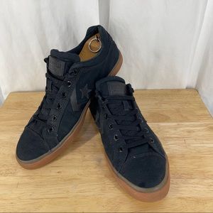 Converse black canvas runners